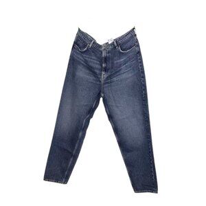 H&M 100% Cotton High-Rise Blue Jeans – US14 – NWT